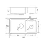 Chậu rửa chén Inox Malloca MS 8801